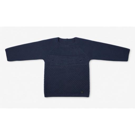 PAZ RODRIGUEZ JUBON NIÑO TEDDY COLOR AZUL PLOMO REF 003-100101