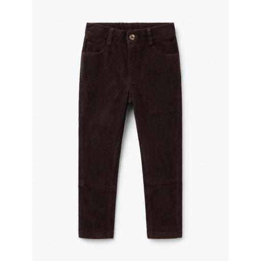 PAZ RODRIGUEZ PANTALON LARGO INFANTIL UNISEX MICROPANA COLOR CHOCOLATE REF 007-150091
