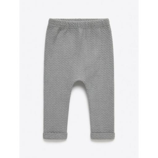 PAZ RODRIGUEZ PANTALON LARGO NIÑO PUNTO CIRCULAR COLOR VAPOR GREY REF.: 007-39770