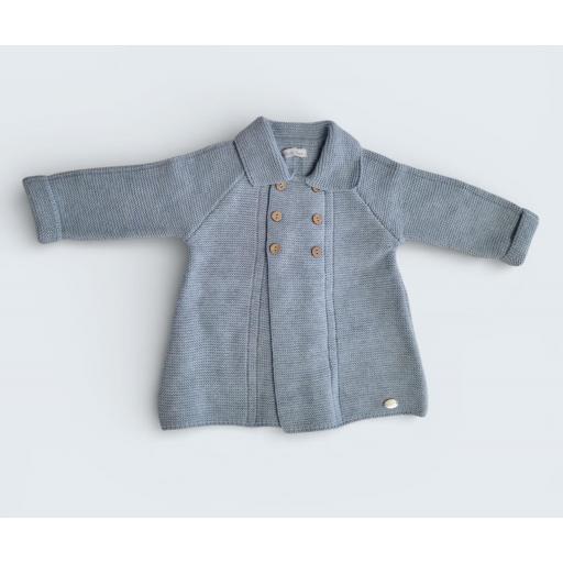 MARTIN ARANDA  ABRIGUITO DE PUNTO COLOR CELESTE CON BOTONES REF 030-10130 [0]