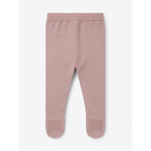 PAZ RODRIGUEZ POLAINA BASICA PUNTO LISO LUNA COLOR ROSA PALO REF 016-00663J