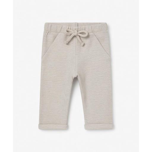 PAZ RODRIGUEZ PANTALON LARGO PUNTO CIRCULAR SOÑO COLOR NATURAL REF 007-190068