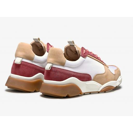 SNEAKER  ZESPA ZSP7 TEXTILE TECH ROUGE / WHITE [1]
