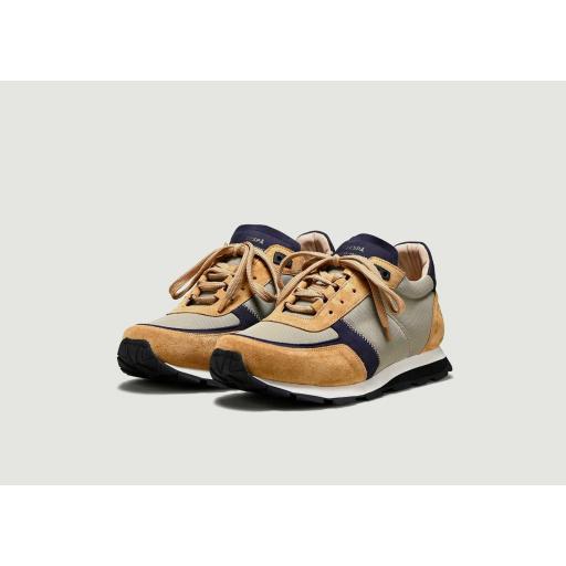SNEAKER ZESPA ZSP6 TEXTILE NAVY / TAUPE [2]
