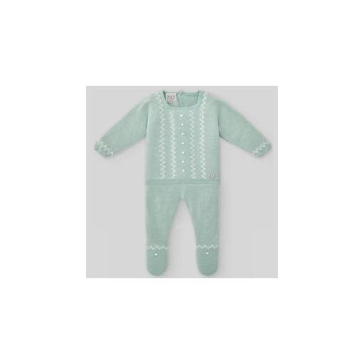 PAZ RODRIGUEZ JUBON NIÑO M/L MAS POLAINA COLOR VERDE AGUA MODELO  IRIS REF. 003-121471 [1]