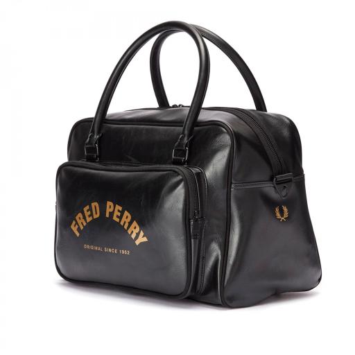 BOLSA FRED PERRY 7805 ARCH BRANDED HOLDALL L2226  BLACK [1]