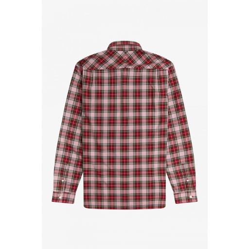 CAMISA FRED PERRY M2688 TARTAN SHIRT CHALKY PINK [1]