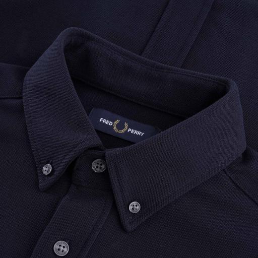 FRED PERRY PIQUE TEXTURE SHIRT M1657 NAVY [2]