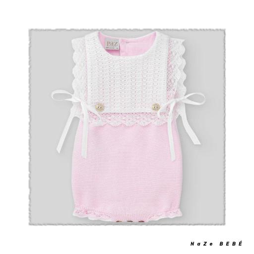 PAZ RODRIGUEZ RANITA COLECCION AURA COLOR ROSA TIZA/BLANCO REF 022-121557