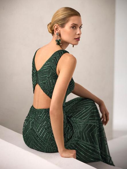 VESTIDO PARA MADRINA CON CAPA [1]