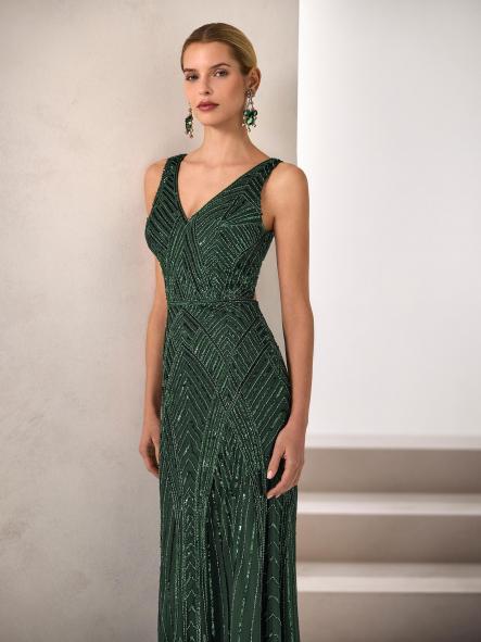 VESTIDO PARA MADRINA CON CAPA [2]