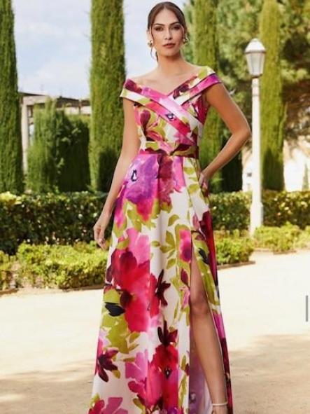 VESTIDO DE FIESTA LARGO. [0]