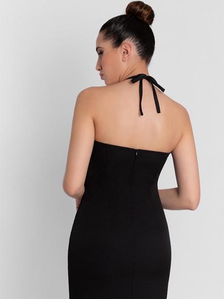 Vestido midi.Negro. [1]