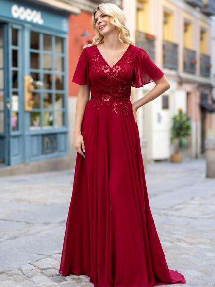 VESTIDO DE FIESTA LARGO. MADRINA.