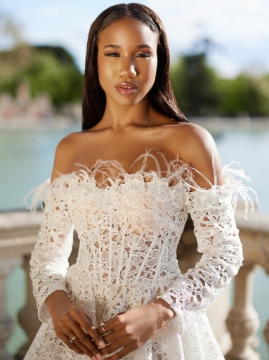 VESTIDO DE FIESTA CORTO. NOVIA. [1]