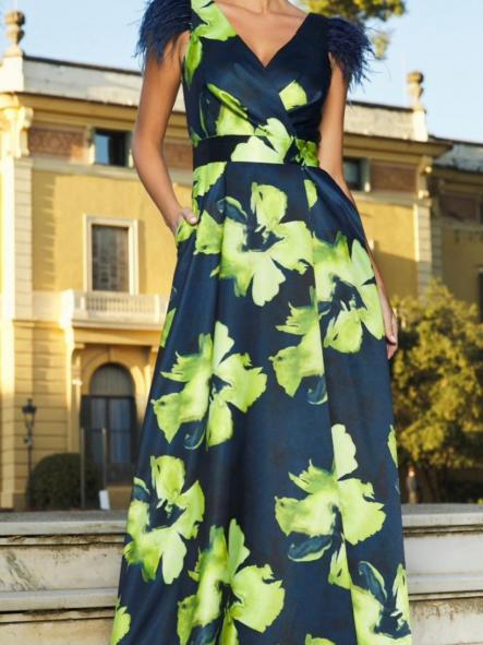 VESTIDO DE FIESTA LARGO. [0]