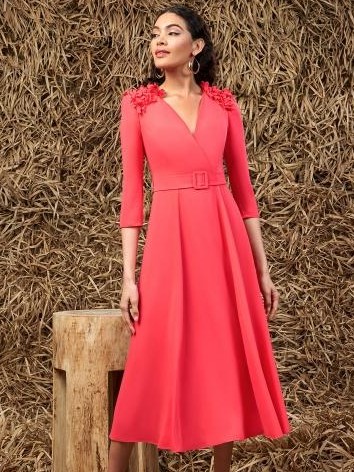 VESTIDO DE FIESTA MIDI. SONIA PEÑA