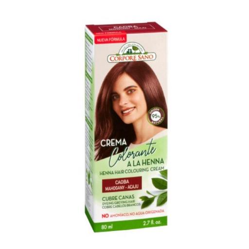 Crema Colorante a la Henna Caoba 80ml Corpore Sano