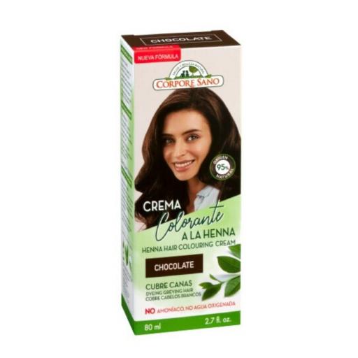 Crema Colorante a la Henna Chocolate 80ml Corpore Sano