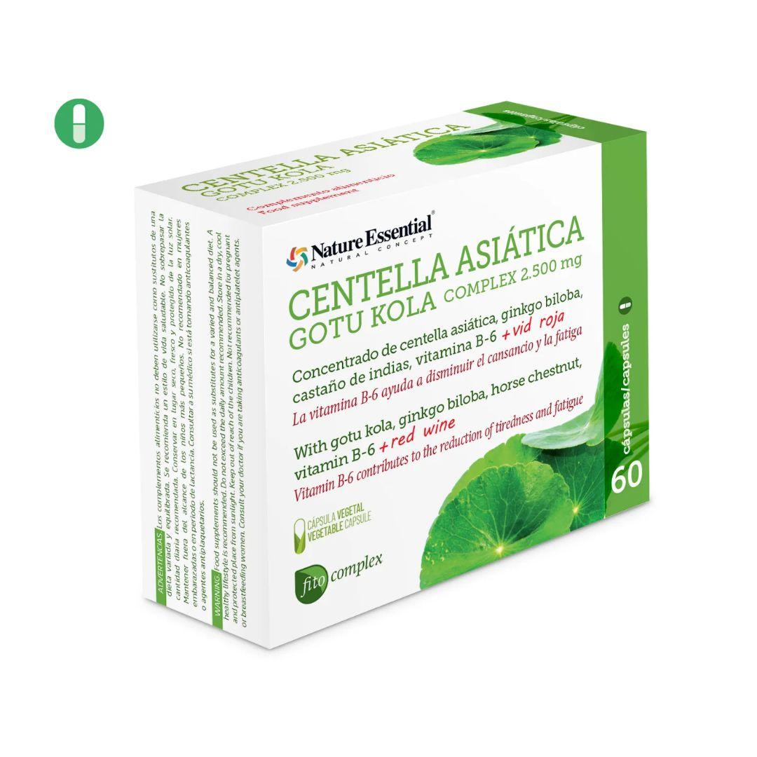 Centella asiática (complex) 2500 mg. 60 cápsulas