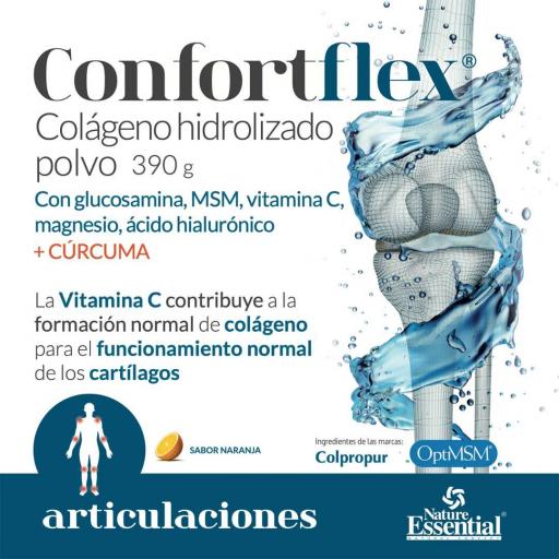 Confortflex ® 390 Colágeno Hidrolizado, Glucosamina, MSM, cúrcuma, ácido hialuronico [1]