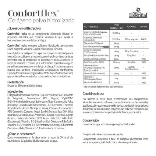 Confortflex ® 390 Colágeno Hidrolizado, Glucosamina, MSM, cúrcuma, ácido hialuronico [3]