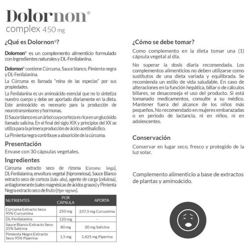 Dolornon® 450 mg. 30 capsulas vegetales [3]