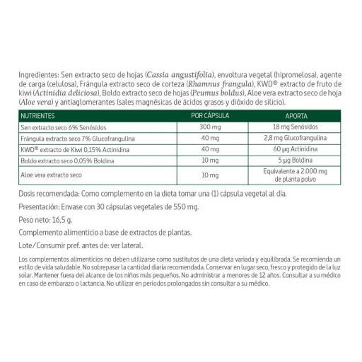 Evacuaplus® (Kiwi) 400 mg. 30 capsulas vegetales [2]