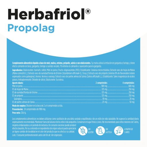 Herbafriol Propolag 24 Comprimidos (Eladiet) [1]