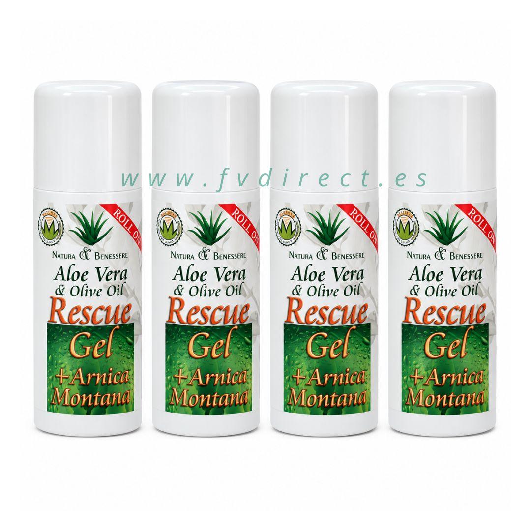 Rescue Gel Árnica Pack 3+1 – 4 Roll On de 60 ml