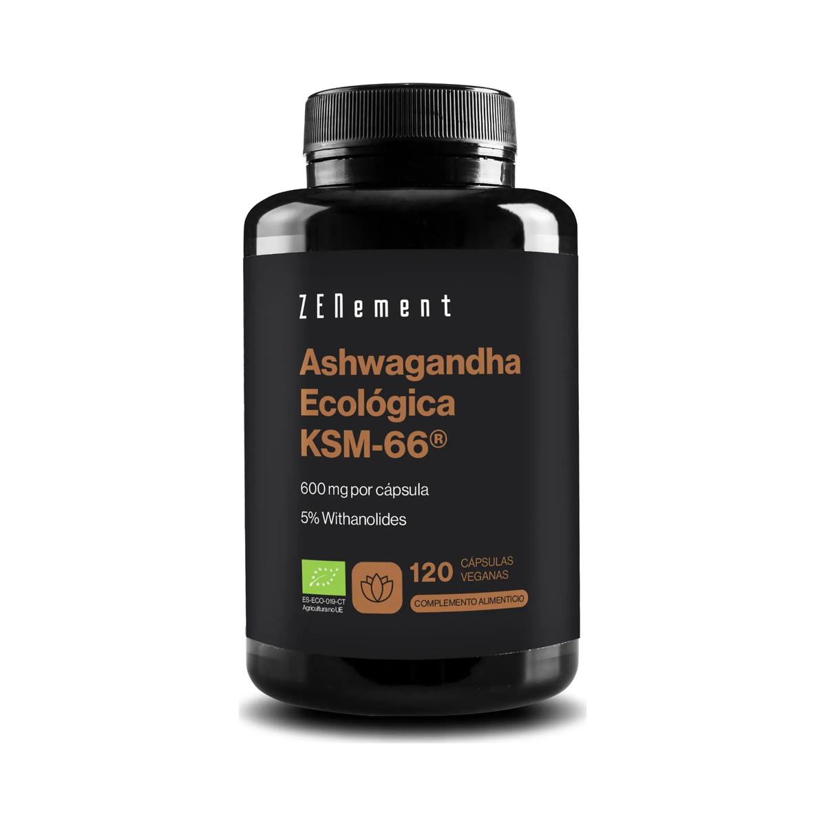 Ashwagandha Ecológica KSM-66® Zenement 120 Cápsulas Veganas