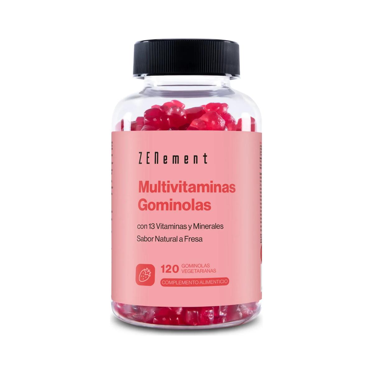 Multivitaminas Zenement 120 Gominolas con 13 Vitaminas y Minerales
