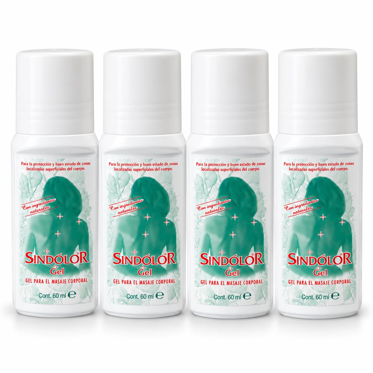 Pack 4 Gel SinDolor Roll On 60 ml
