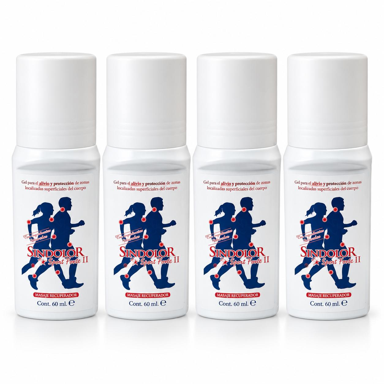 Pack 4 SinDolor Sport Forte II Roll On 60 ml
