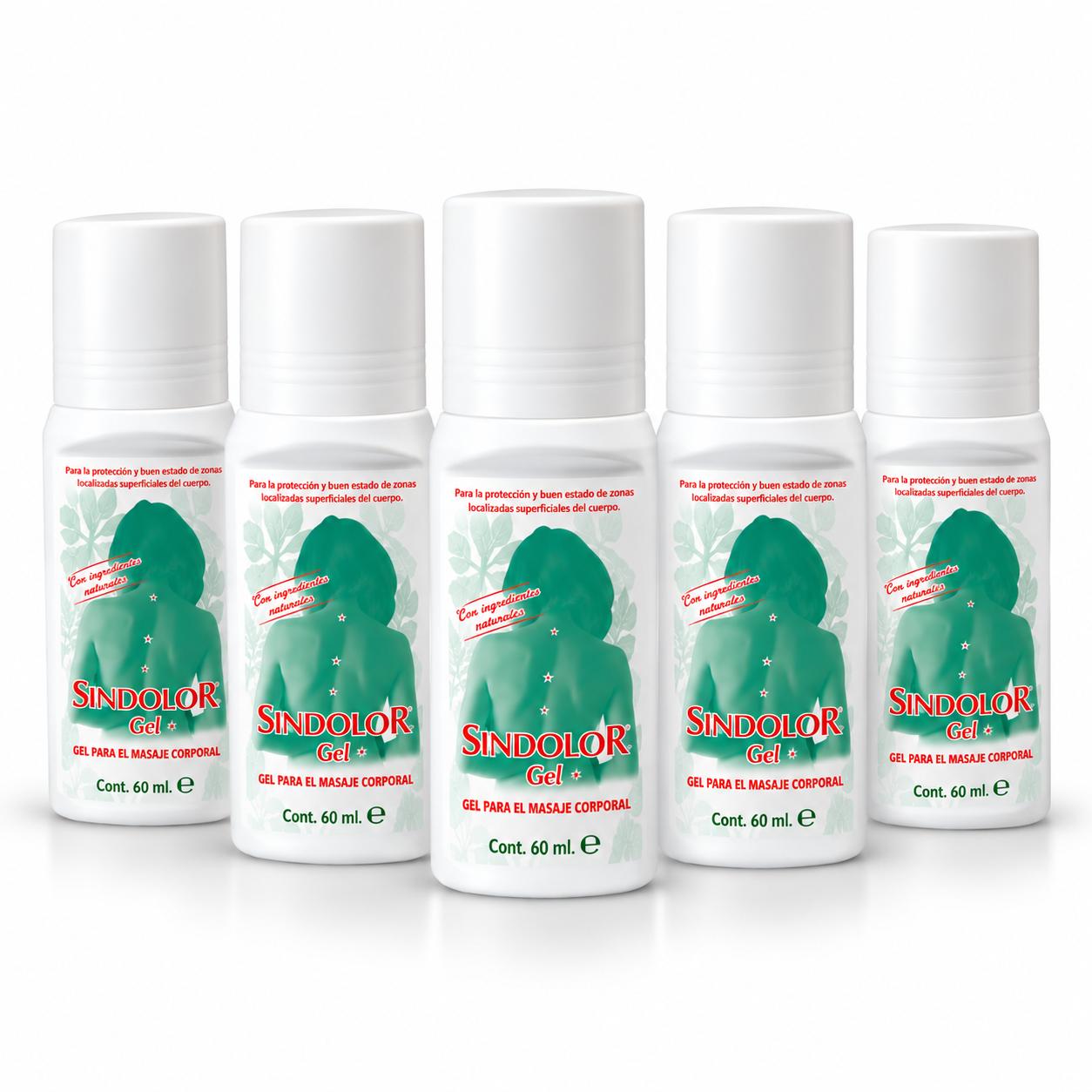 Pack 5 Gel SinDolor Roll On 60 ml