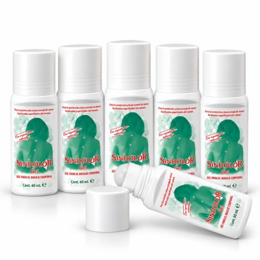 Pack 6 Gel SinDolor Roll On 60 ml