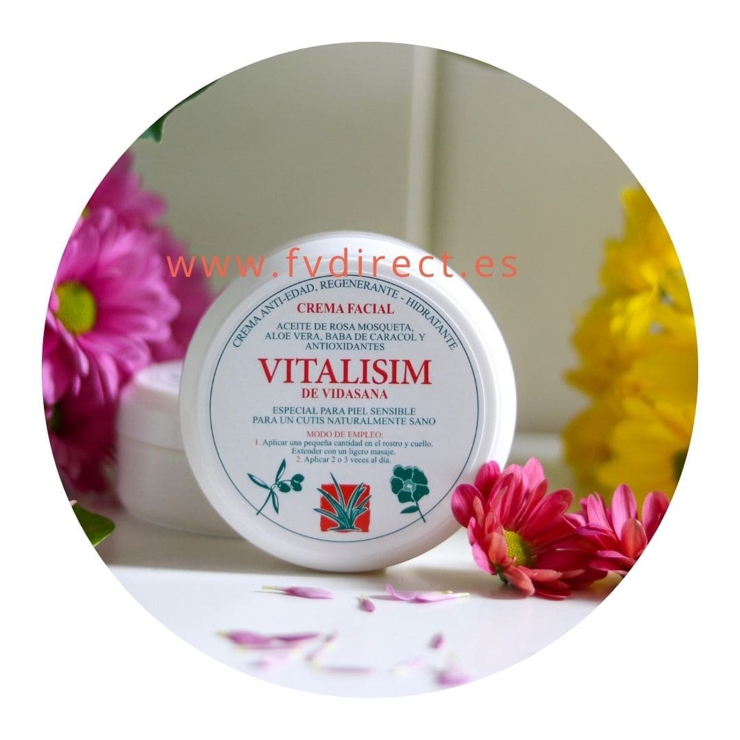 Crema Aloe vera y Rosa Mosqueta VITALISIM de Vidasana con vitaminas A, C y E