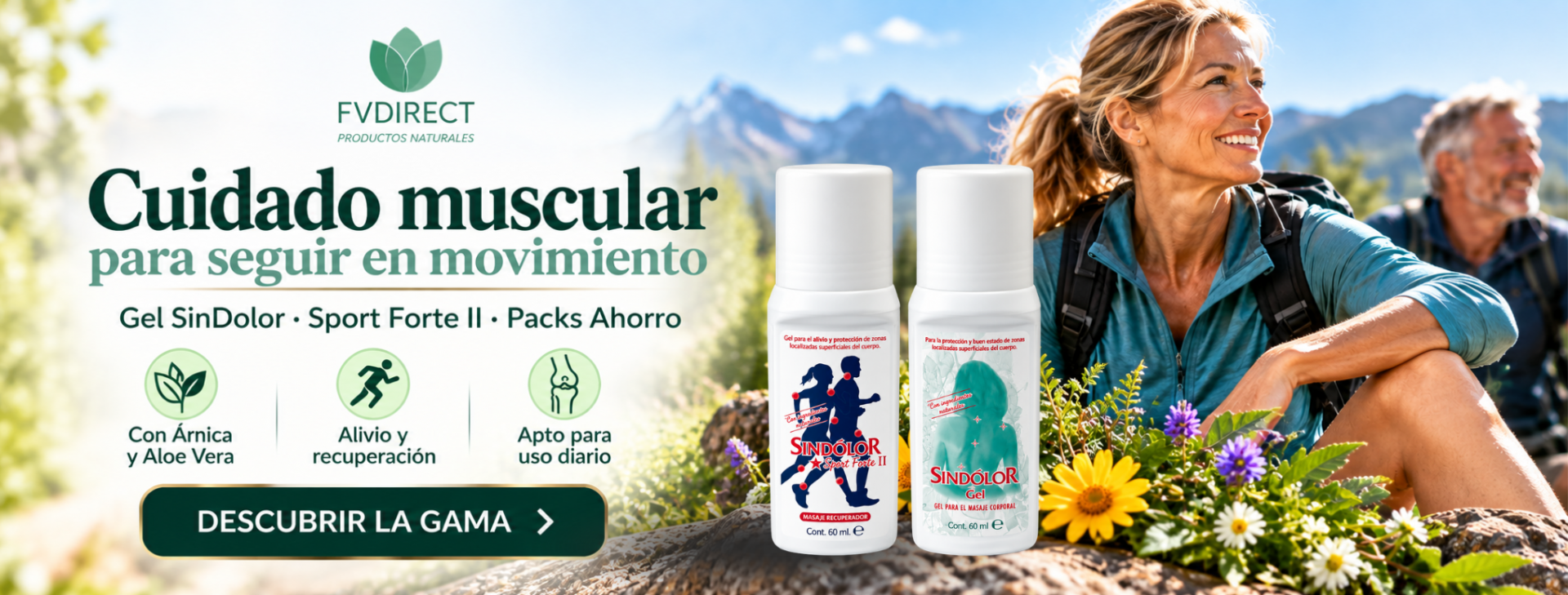 Cuidado muscular con Gel SinDolor y Sport Forte II | FvDirect