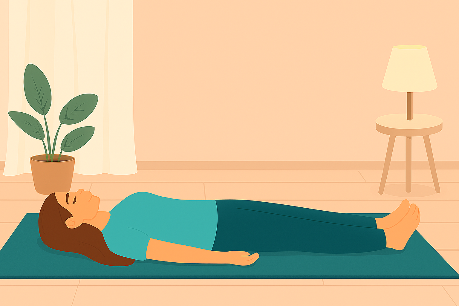 practicando relajación muscular progresiva en un entorno tranquilo y natural