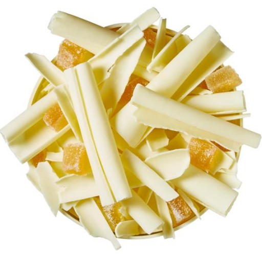 Virutas blancas curvas