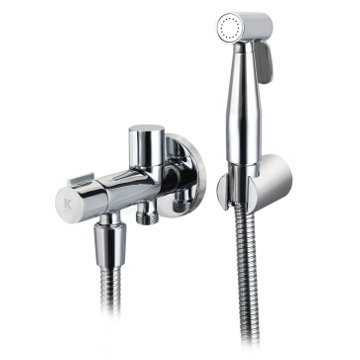 LLAVE WC CON GRIFO HIGIÉNICO BIDET ERGOS