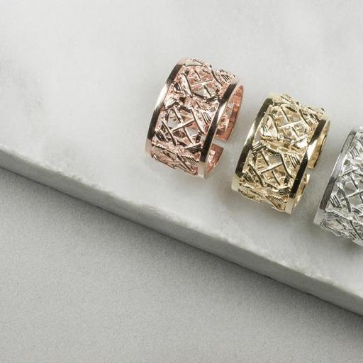 ANILLO TRAMA ORO ROSA [0]
