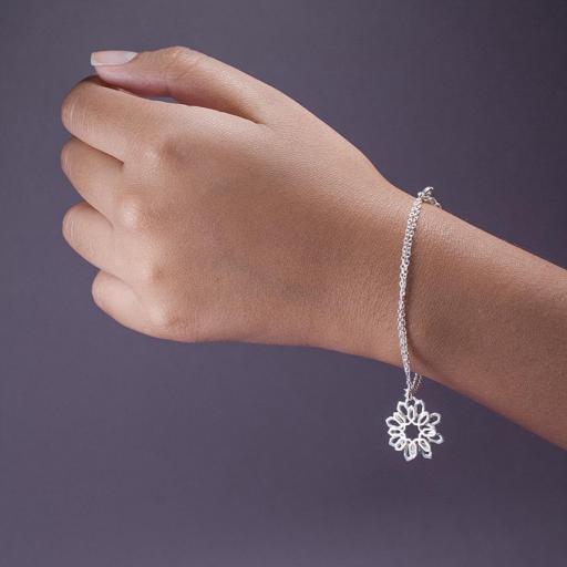 Pulsera Celosía 2 Flor,  con cadena [0]