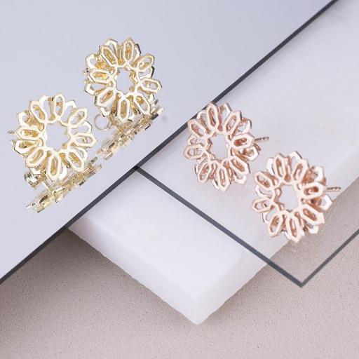 PAR CELOSÍA FLOR CHAPADO ORO  [1]