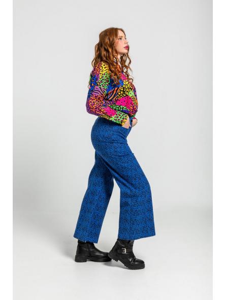 Camisa Oversize De Estampado Variado De Animal Print - Caótica de la marca lolina [1]