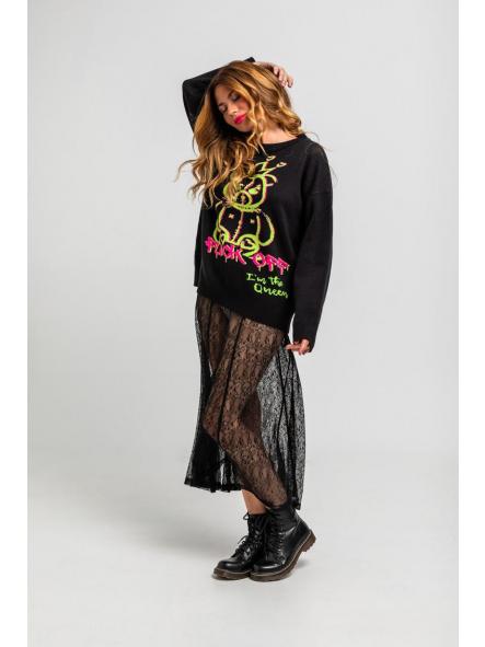 Suéter Oversize De Grafitti Urbano - I'm The Queen de la marca lolina [1]