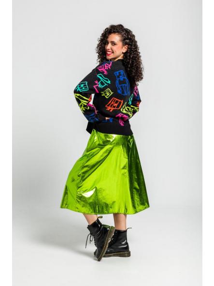 Suéter Oversize De Garabatos De Robots Multicolor - We Are Connected de la marca lolina [1]