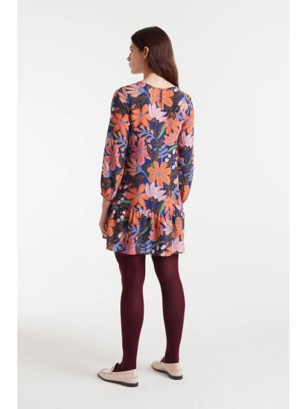 Vestido corto crepé ligero con estampado Tigerlily de la marca compañía fantástica [1]