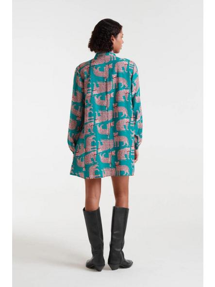 Vestido corto con estampado Onca de la marca compañía fantástica [1]