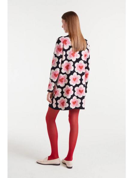 Vestido corto de punto jacquard con estampado SweetHeart de la marca compañía fantástica [1]